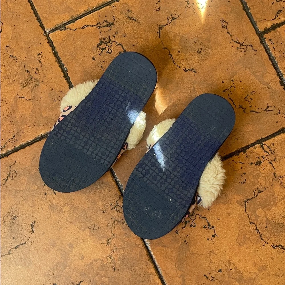 UGG Pink and Blue Animal Print Slippers